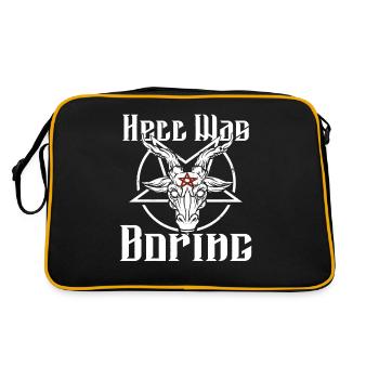 Satan Belzébuth Diable Gothique Pentagramme Mystique - Sac Retro - noir/or - Dos