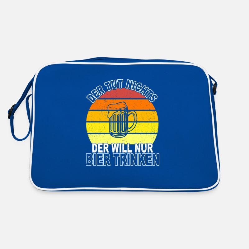 Bier Spruch Retro Tasche
