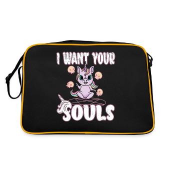 Satan Belzébuth Diable Gothique Pentagramme Mystique - Sac Retro - noir/or - Dos