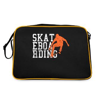 Skateboarding - Sac Retro - noir/or - Dos