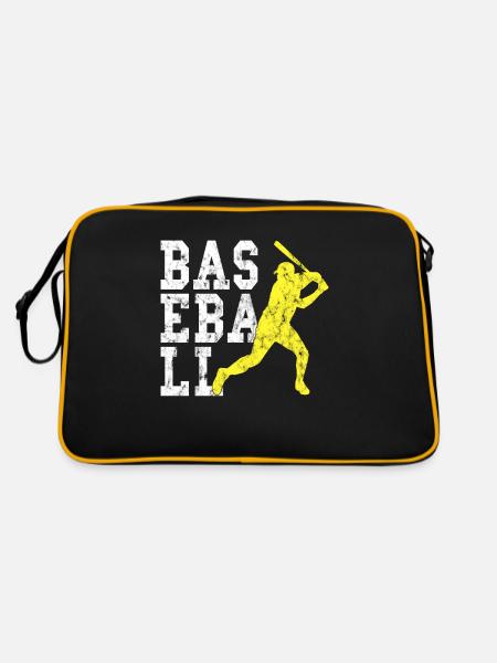 Baseball - Retro Tasche - Schwarz/Gold