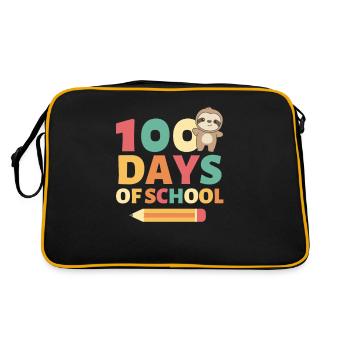 100 days of school Sloth 100 Days - Retro Bag - black/gold - Back