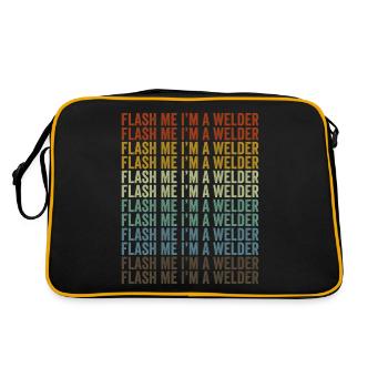 Flash Me Je suis un soudeur soudeur métallurgiste sc - Sac Retro - noir/or - Dos