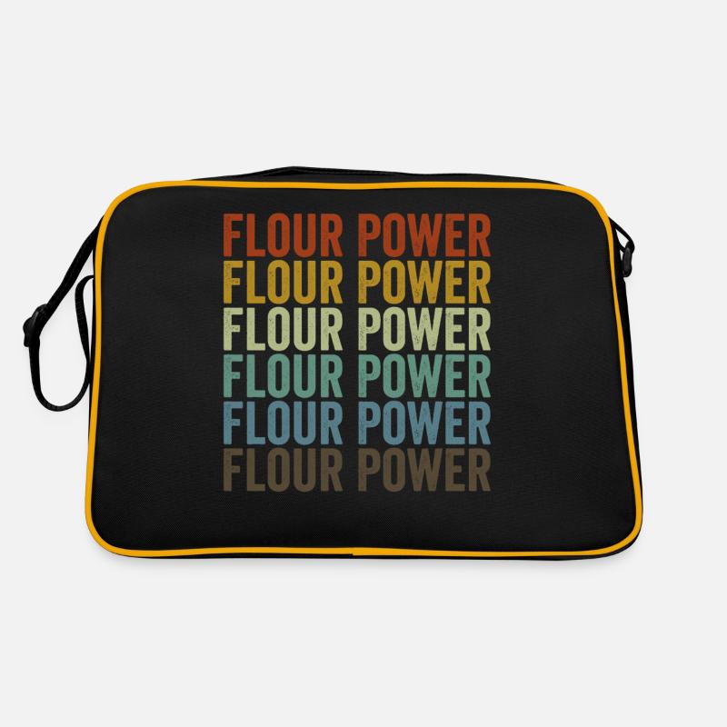 Flour Power Baking Chef Baker Retro Bag