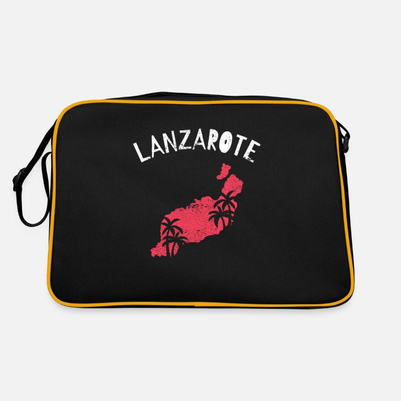 Lanzarote - Retro Tasche - Schwarz/Gold