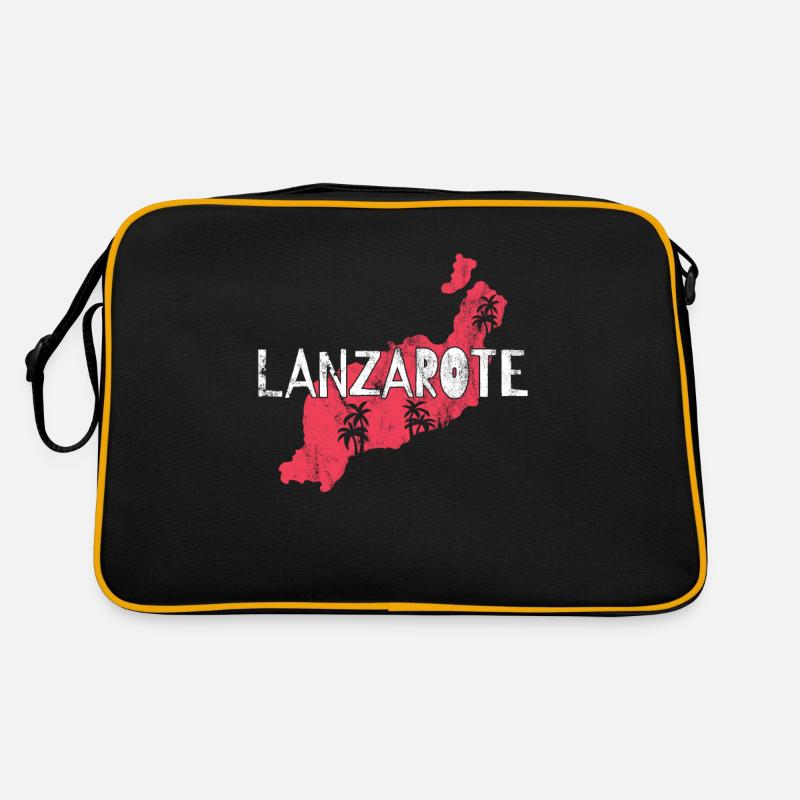 Lanzarote - Retro Tasche - Schwarz/Gold