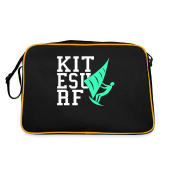 Kite Surf - Sac Retro - noir/or - Dos