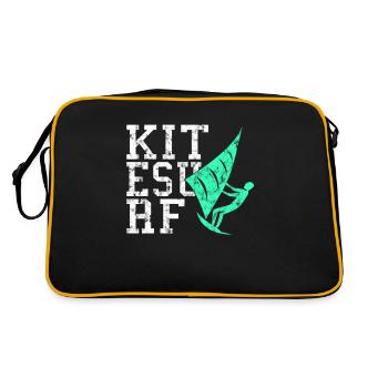 Kite Surf - Sac Retro - noir/or - Dos