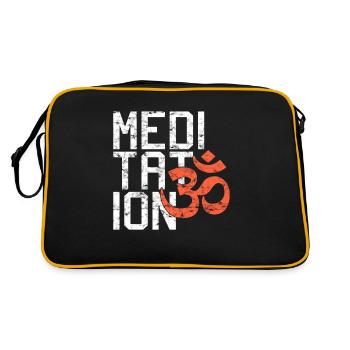 Méditation - Sac Retro - noir/or - Dos