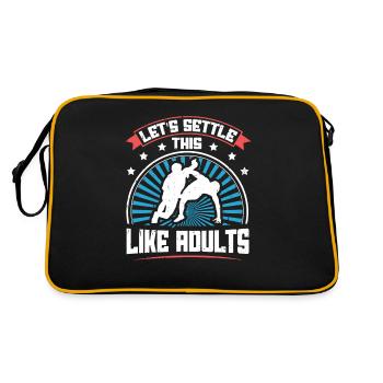 Réglons cela comme des adultes Ringer Gift - Sac Retro - noir/or - Dos