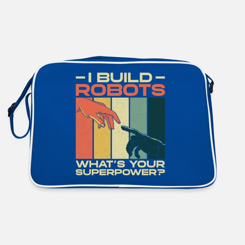 Robot Robotics Engineer Retro Retro Tasche