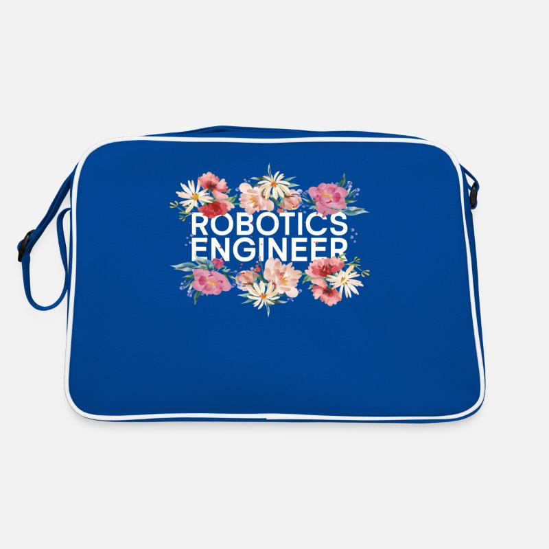 Ingénieur en robotique robotique Fleur Sac Retro