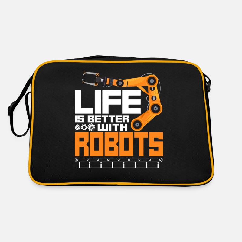 Robot Robotics Engineer Vintage Retro Tasche