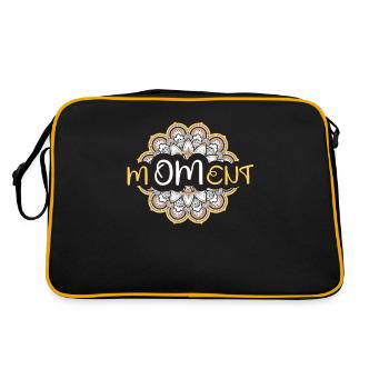 M-OM-ent Mandala Yoga - Sac Retro - noir/or - Dos