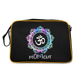 M-OM-ent Mandala Yoga - Sac Retro - noir/or - Dos