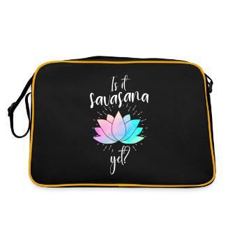 Est-ce Savasanna Yet Yoga - Sac Retro - noir/or - Dos