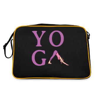 Yoga minimaliste simple - Sac Retro - noir/or - Dos