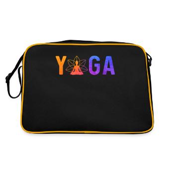 Yoga minimaliste simple - Sac Retro - noir/or - Dos