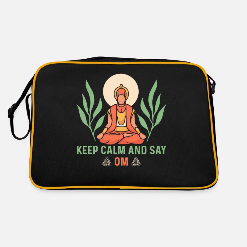Restez calme et dites OM Yoga Sac Retro