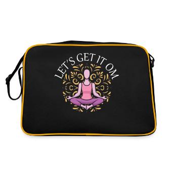 Let's Get It Om Yoga - Retro Bag - black/gold - Back