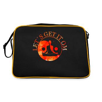 Obtenons-le Om Yoga - Sac Retro - noir/or - Dos