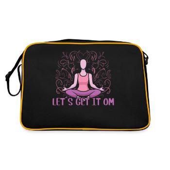 Let's Get It Om Yoga - Retro Bag - black/gold - Back