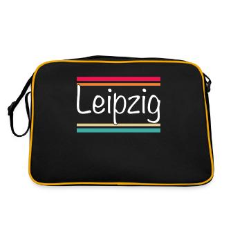 Leipzig - Retro Bag - black/gold - Back