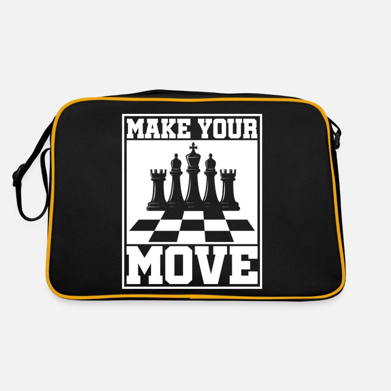 Chess Chess Player Tournament for Clever Minds Retro Bag