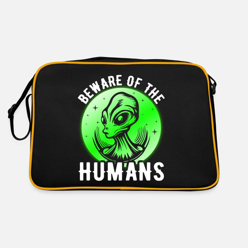 Alien, UFO, UAP, Space, Weltraum Flugobjekt Retro Tasche