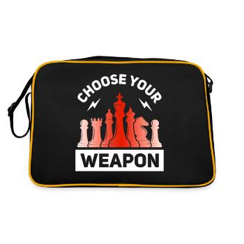 Chess Chess Player Tournament for Clever Minds - Retro Bag - black/gold - Back