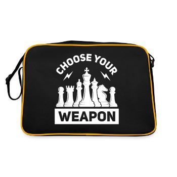 Chess Chess Player Tournament for Clever Minds - Retro Bag - black/gold - Back