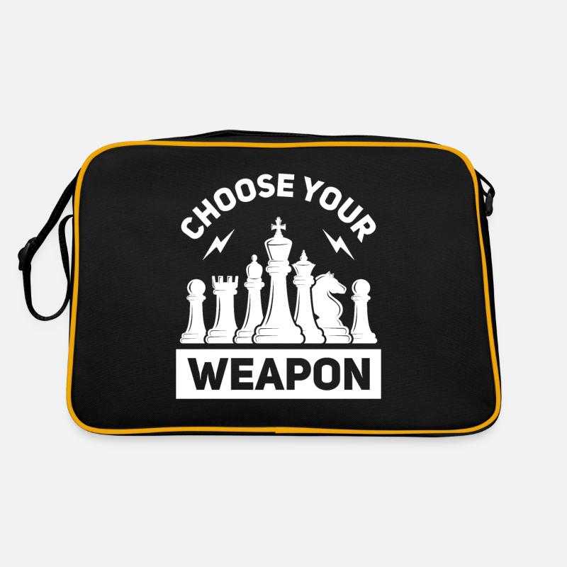 Chess Chess Player Tournament for Clever Minds Retro Bag