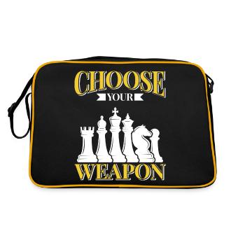 Chess Chess Player Tournament for Clever Minds - Retro Bag - black/gold - Back