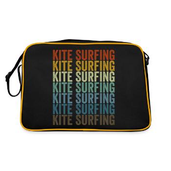 Kitesurf Kitesurfer Kitesurf Kitesurf Kitesurf - Sac Retro - noir/or - Dos