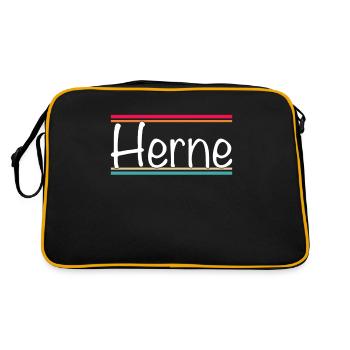 Herne - Sac Retro - noir/or - Dos