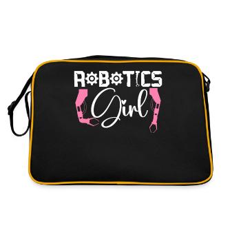 Ingénieur en robotique robotique femme - Sac Retro - noir/or - Dos