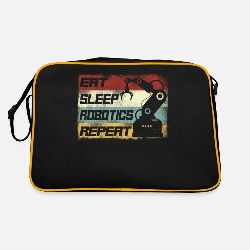 Robot Robotics Engineer Retro Retro Tasche