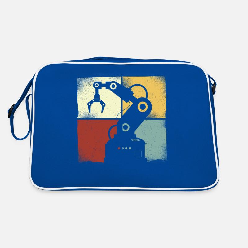 Robot Robotics Engineer Retro Retro Tasche