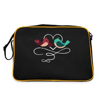 Couple amoureux - Sac Retro - noir/or - Dos
