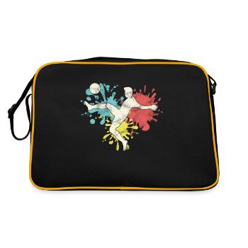 Footballeur - Sac Retro - noir/or - Dos