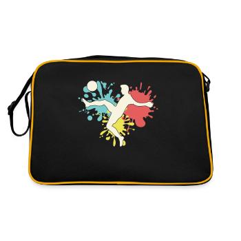 Footballeur - Sac Retro - noir/or - Dos
