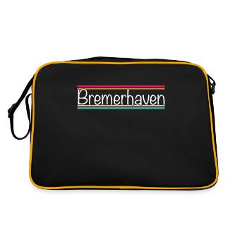 Bremerhaven - Sac Retro - noir/or - Dos