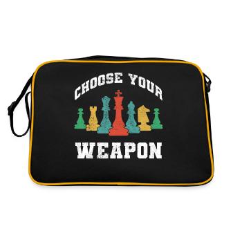 Chess Chess Player Tournament for Clever Minds - Retro Bag - black/gold - Back