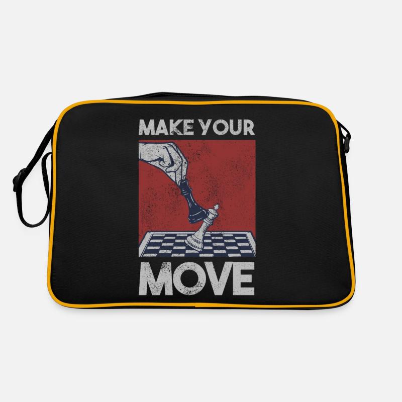 Chess Chess Player Tournament for Clever Minds Retro Bag