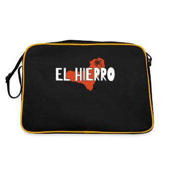 El hierro - Retro Tasche - Schwarz/Gold - Hinten