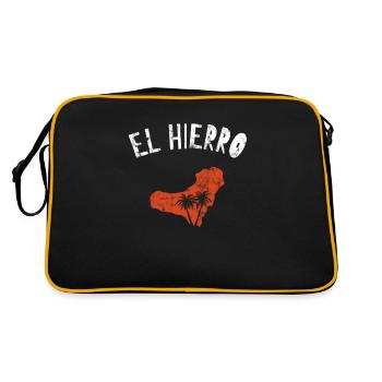 El hierro - Retro Tasche - Schwarz/Gold - Hinten