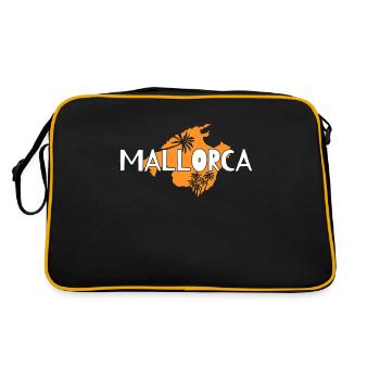Mallorca - Retro Tasche - Schwarz/Gold - Hinten