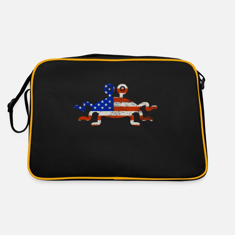 Flying Spaghetti Monster USA Flag US Pastafar Retro Bag