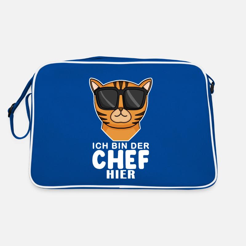 Cool Katze Bengalkatze Spruch Retro Tasche