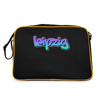 Leipzig - Retro Bag - black/gold - Back